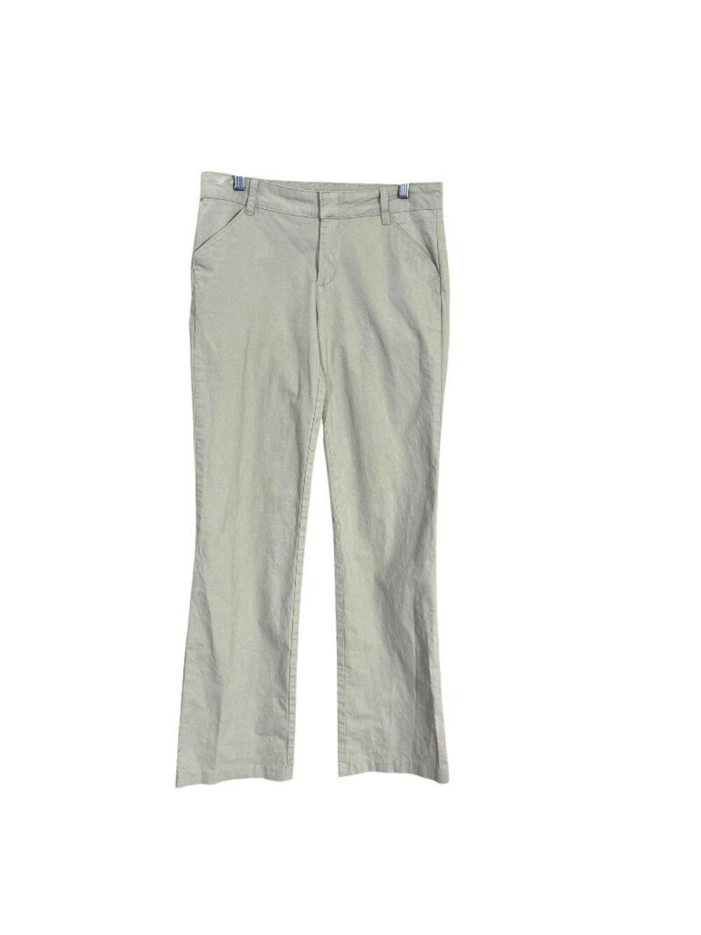 Dickies Kahki Relaxed Bootcut Mid Rise Pants 6 Tall
